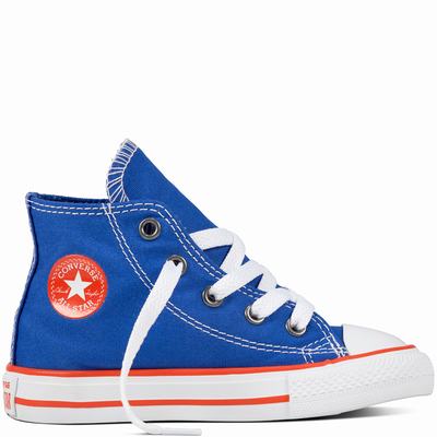 Converse Chuck Taylor All Star Classic Colours Tdlr/Yth High Tops Kids - Royal/Light/White Shoes (221FQDKR)